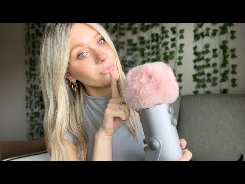 ASMR Semi Inaudible Whispering With Mic Fluffs🩷