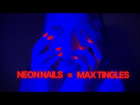 these neon nails make ASMR hand movements 100x TINGLIER 😩💙
