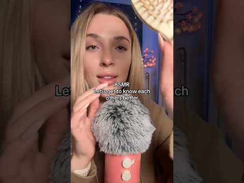ASMR Let’s get to know each other’s 💬#asmr #asmrsounds #sleep #asmrshorts #asmrvideo