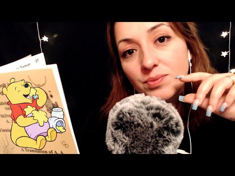 ASMR TÜRKÇE/YAKIN FISILTILI KİTAP OKUYORUM/Sayfa Çevirme/ASMR/READING YOU TO SLEEP/WINNIE-THE-POOH