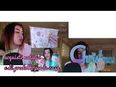 🇮🇹 ASMR ITA• ACQUISTI NATALIZI 🎄,E PRODOTTI PER LA CASA 🏠 #whispering