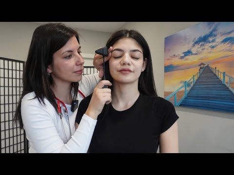 ASMR Real Person Cranial Nerve Exam & Chiropractic Consultation | Neck,Shoulders & Spine Realignment