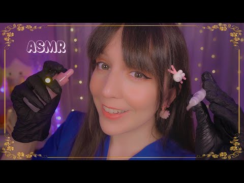 ⭐ASMR Examen Médico Completo👩‍⚕️Nervios Craneales, Vista, Oídos, Medidas, Dentista y Mas! [Sub]