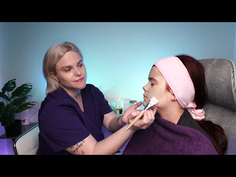 A Relaxing Real Person ASMR Facial Treatment & Massage