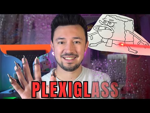 30 min of Plexiglass and Window Washing ASMR