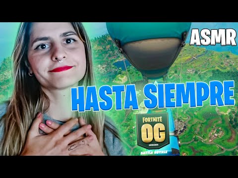 ASMR FORTNITE - Mi ÚLTIMA PARTIDA en FORTNITE OG 😭 | ASMR FORTNITE