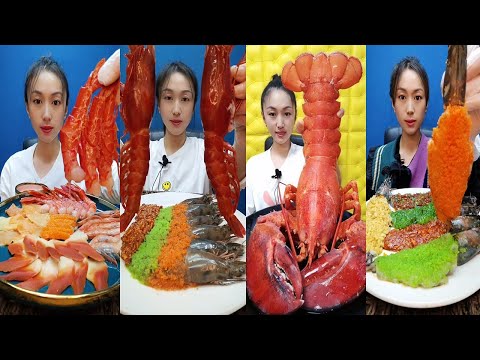 Luxury Seafood Mukbang ASMR 🦞 | 고급 해산물 먹방 ASMR 🦀 | 高級シーフード大食い ASMR 🍤 | 豪华海鲜吃播 ASMR 🦑