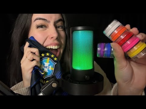 ASMR- TE ARRUMANDO PRA ASSISTIR O JOGO DO BRASIL! 