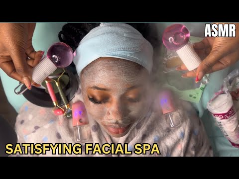 ASMR✨SATISFYING FACIAL SPA MASSAGE & TREATMENT FOR RELAXATION,CALMING CLEANSE, MASK APPLICATION