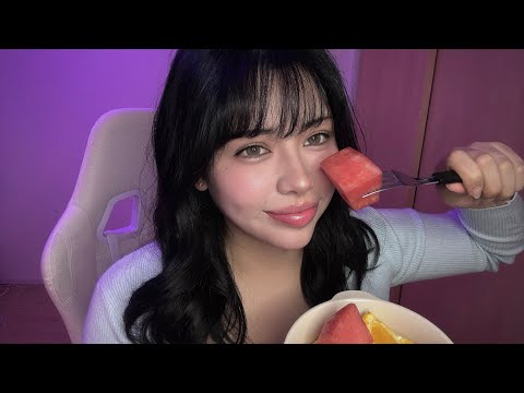 果汁じゅわじゅわっ…ただスイカを食べてるだけのASMR 咀嚼音
