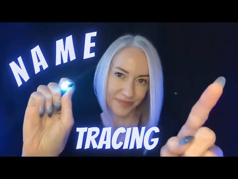 ASMR | Tracing & Erasing YOUR Names (light trigger)