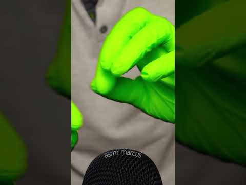 ASMR Plastic Gloves Finger Movements #short