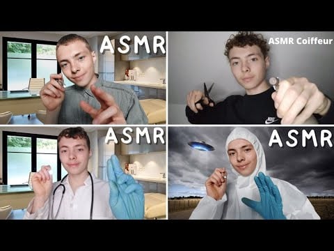ASMR FR: Mes Roleplays les plus vues en une vidéo (médecin, coiffeur,...)