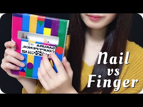 ［ASMR 日本語］囁き実況✨ネイルタッピング vs フィンガータッピング  | 音フェチ asmrちゃむ