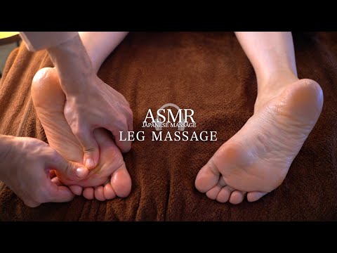 ASMR Deep tissue leg massage with a rich oil sound【PART】No talking｜濃厚オイル脚マッサージ音｜#MoryMassage