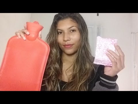 Asmr amiga cuidando de você com cólica (personal attention) ao som de lareira