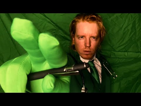1 Minute ASMR - Fast Green Cranial Nerve Exam