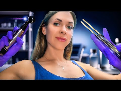 ASMR Deep ear exam, asmr otoscope, EAR to Ear cleaning for SLEEP, Personal Attention roleplay