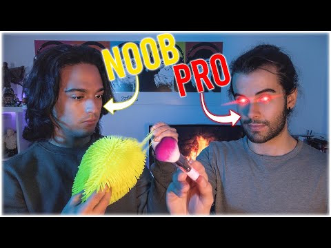 ASMR NOOB VS PRO ¿QUIEN CONSEGUIRÁ RELAJAR MÁS? - PALABRAS REPETITIVAS 💆💤