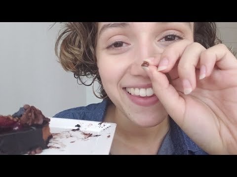 ASMR Eats || 🎂 Chocolate Cake || Pop Rocks, Mouth Sounds, Close Whisper