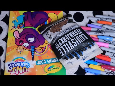 Crayola Coloring Book ASMR Smoke Black Pepper Jerky