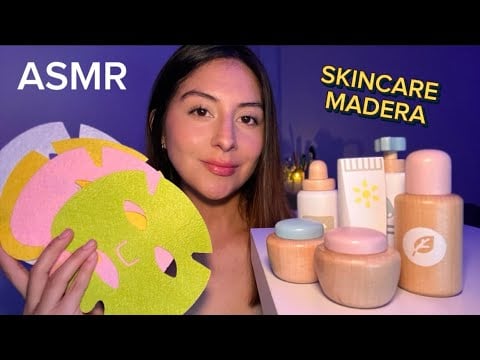 ASMR ROLEPLAY / SKINCARE DE MADERA 🪵 