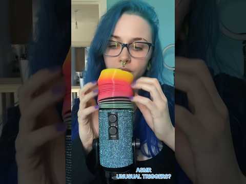 ASMR UNUSUAL TRIGGERS? 😅 (full on ✅⏰) #unusualasmr #shorts #asmr #asmrtriggers