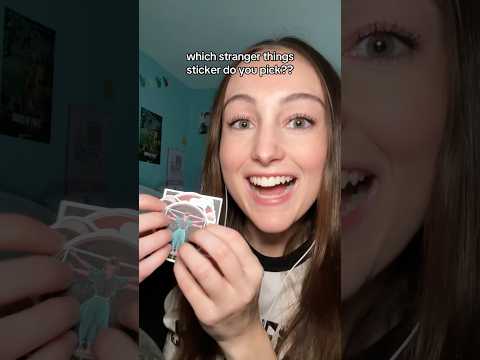 pick a Stranger Things sticker! #asmr #strangerthings