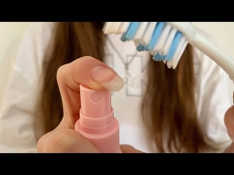 ASMR Tying your hair back + smoothing back your baby hairs | hairbrushing | lo-fi | camera brushing