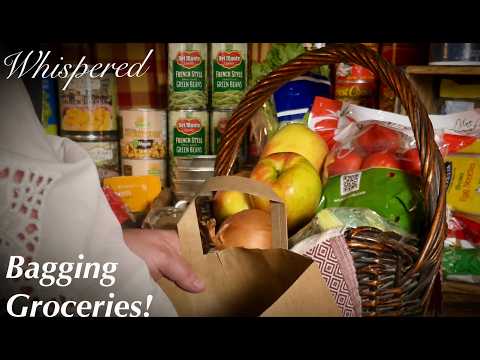 ASMR~Request~Bagging Your Groceries! (Whispered Version) Old Timey Store!