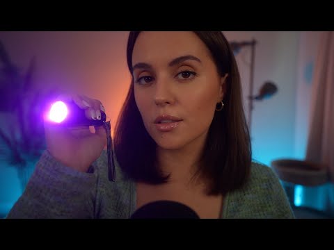 ASMR follow my instructions for DEEP sleep 😴 (light triggers, whispers, focus test)