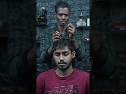 Back to Basics: Vintage Barber ASMR Head Massage for Ultimate Relaxation #shorts