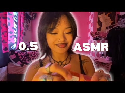ASMR in 0.5 || excessive hand movements, visual triggers & camera tapping ❤︎