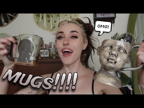 asmr 🤍 my mug collection!