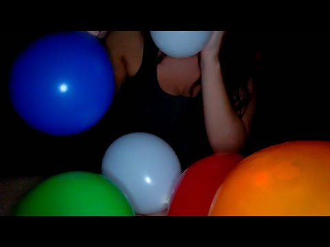 ASMR Blowing Balloons, Popping with Teeth, Kissing, Hugging, Stepping On, Tapping, Squeezing