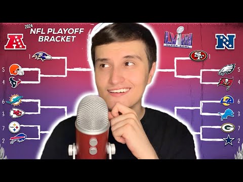 ASMR | 2024 NFL Football Playoffs Predictions 🏈💤  ( ASMR )