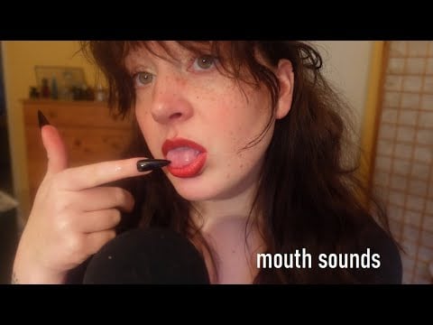 Mouth sounds, touching your face and eating lip balm (ASMR)