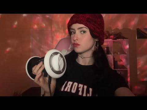 ASMR 3dio trigger words & hand movements ♥️🕷️🕸️