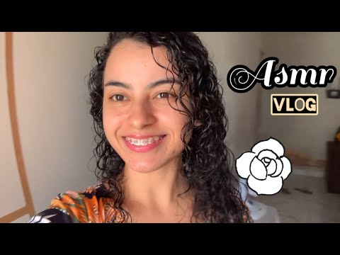 Asmr VLOG- Um pouco de LIMPEZA, COMPRAS, TREINO. (Parte da narração com chiclete).