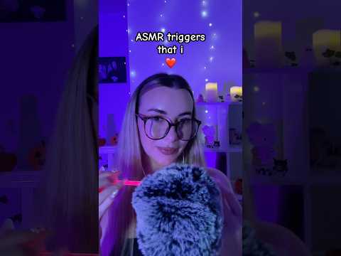 ASMR tingly triggers ❤️ #asmrsleep #asmrbugs