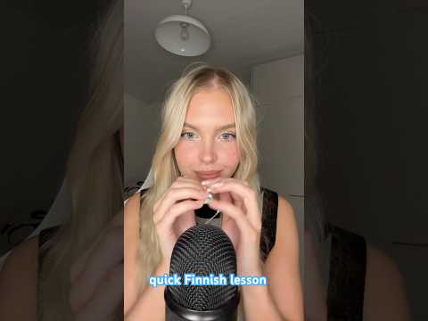 quick Finnish lesson 💙💚💛🧡 #asmr #asmrsuomi