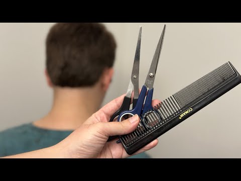 ASMR | Tingly haircut on my husband✂️💤