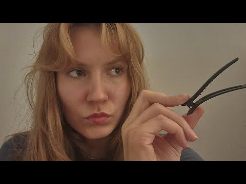 ASMR Can I clip up your hair? - bad quality asmr