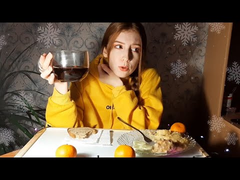 Мукбанк | Пюре с котлетой | Не везение