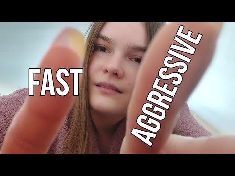 FAST AND AGGRESSIVE CAMERA TAPPING ASMR no talking 🤐