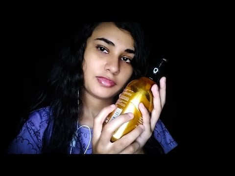 ASMR:(BINAURAL) TESTANDO ALGUNS SONS PECULIARES COM CREME.