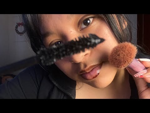 ASMR very close up doing your makeup💋 (personal attention )