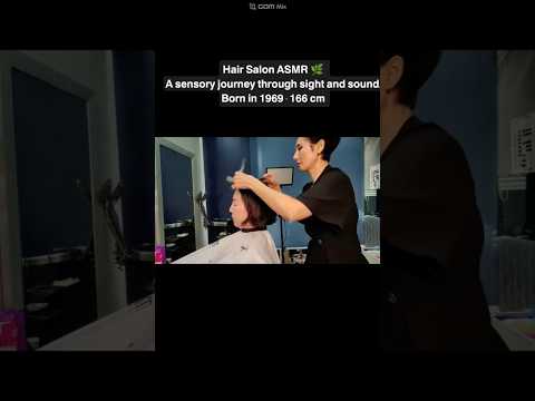 Salon ASMR: Stimulating Sight and Sound | Brighten Up While Covering Gray Hair and Touching Up Your