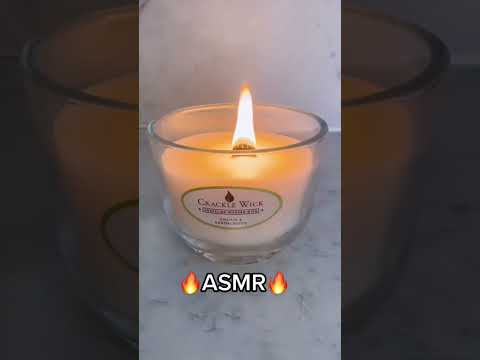 Woodwick candle dupe from home bargains! 🔥 #ASMR #Woodwickcandle #candleasmr #crackle #asmrcandle