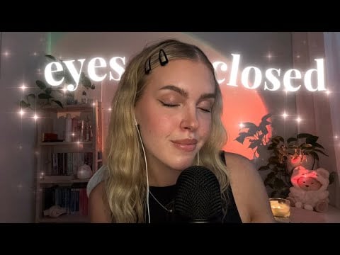ASMR eyes closed instructions for sleep | fall asleep in 30 minutes